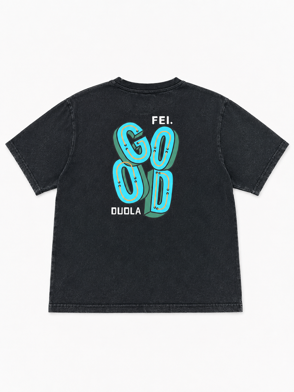 T-shirt imprimé délavé