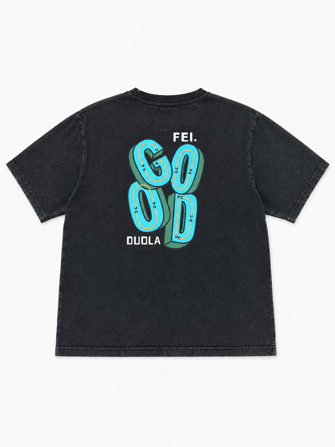 T-shirt imprimé délavé