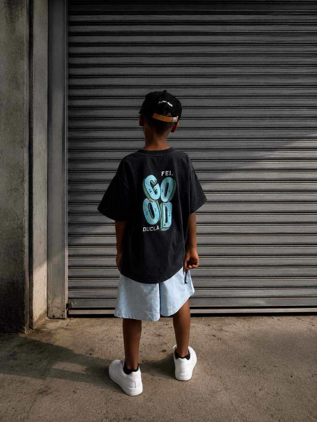 T-shirt imprimé délavé