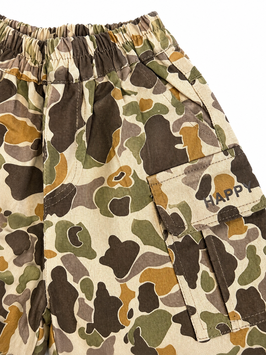 Short cargo à imprimé camouflage