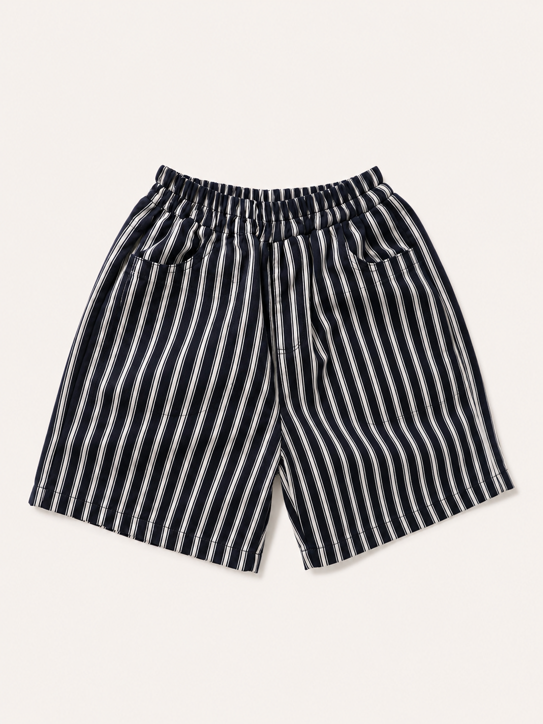 Short à rayures