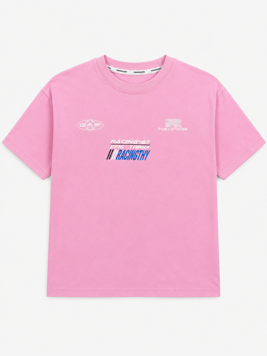 T-shirt rose imprimé