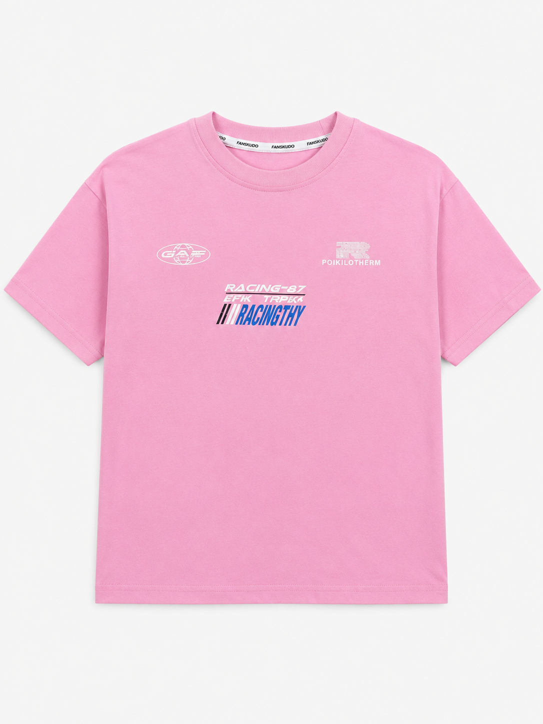 T-shirt rose imprimé
