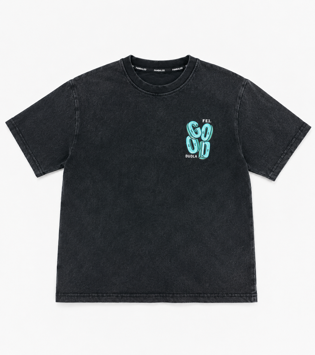 T-shirt imprimé délavé
