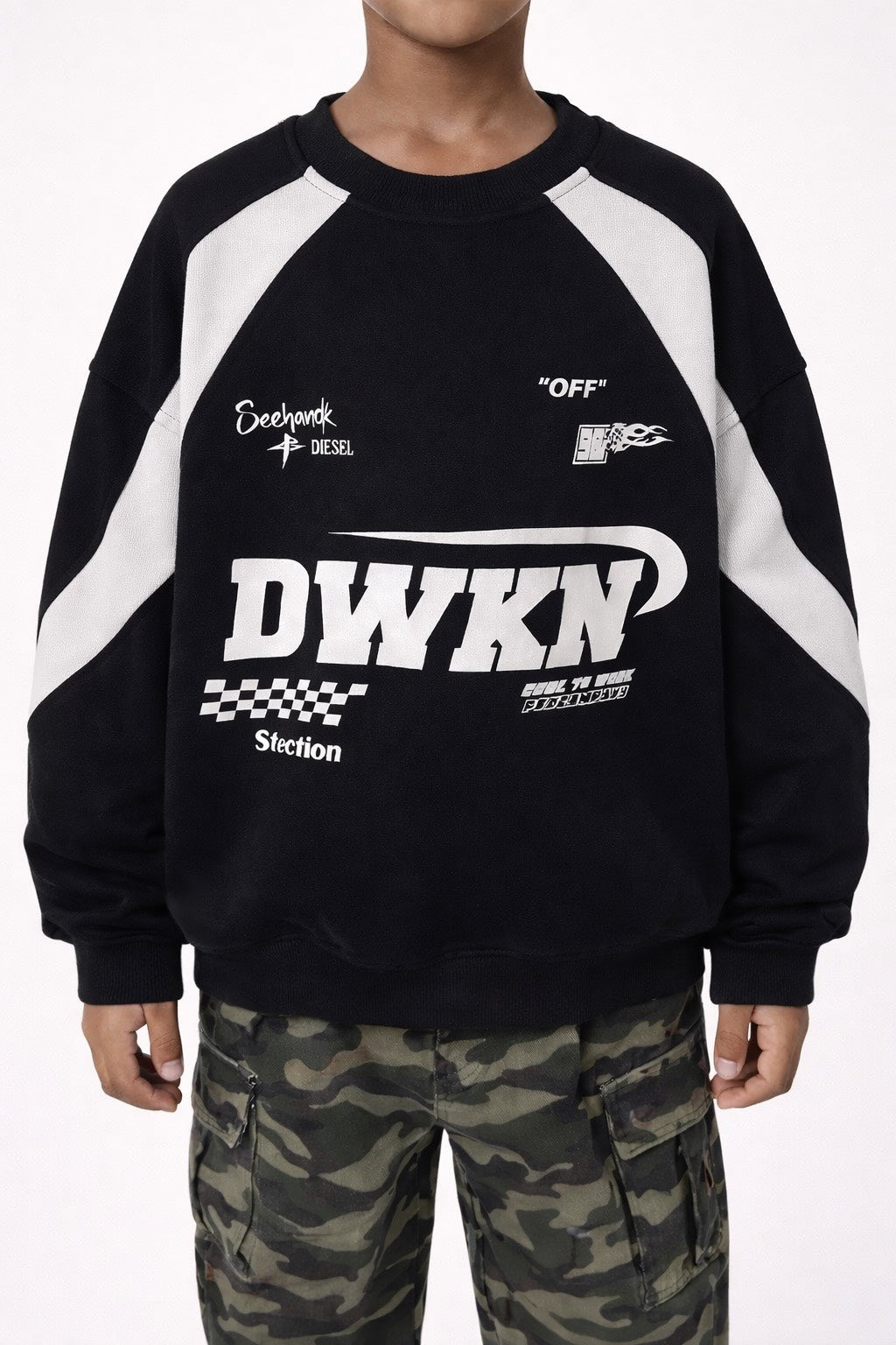 Sweat noir oversize