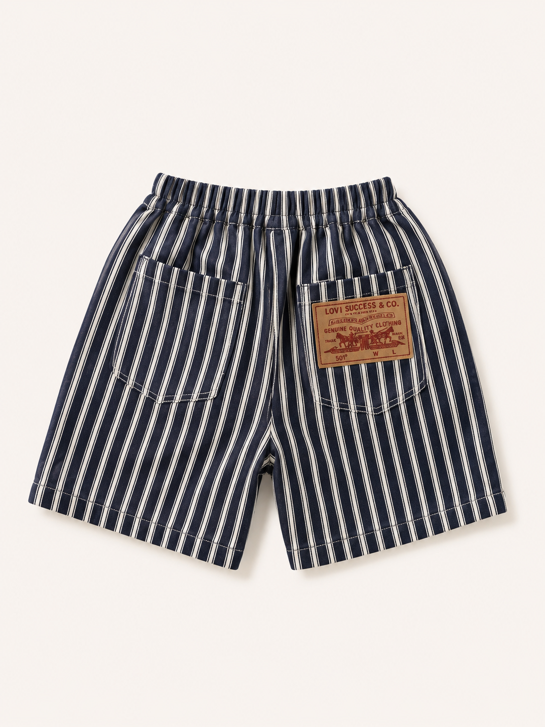 Short à rayures