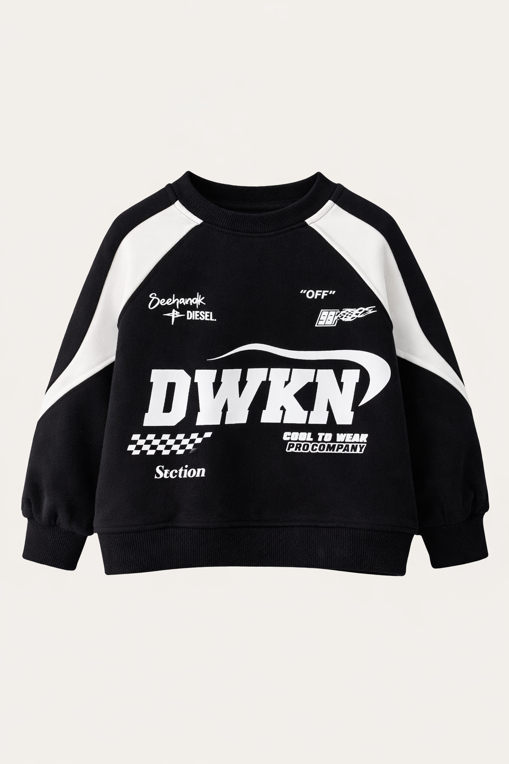 Sweat noir oversize