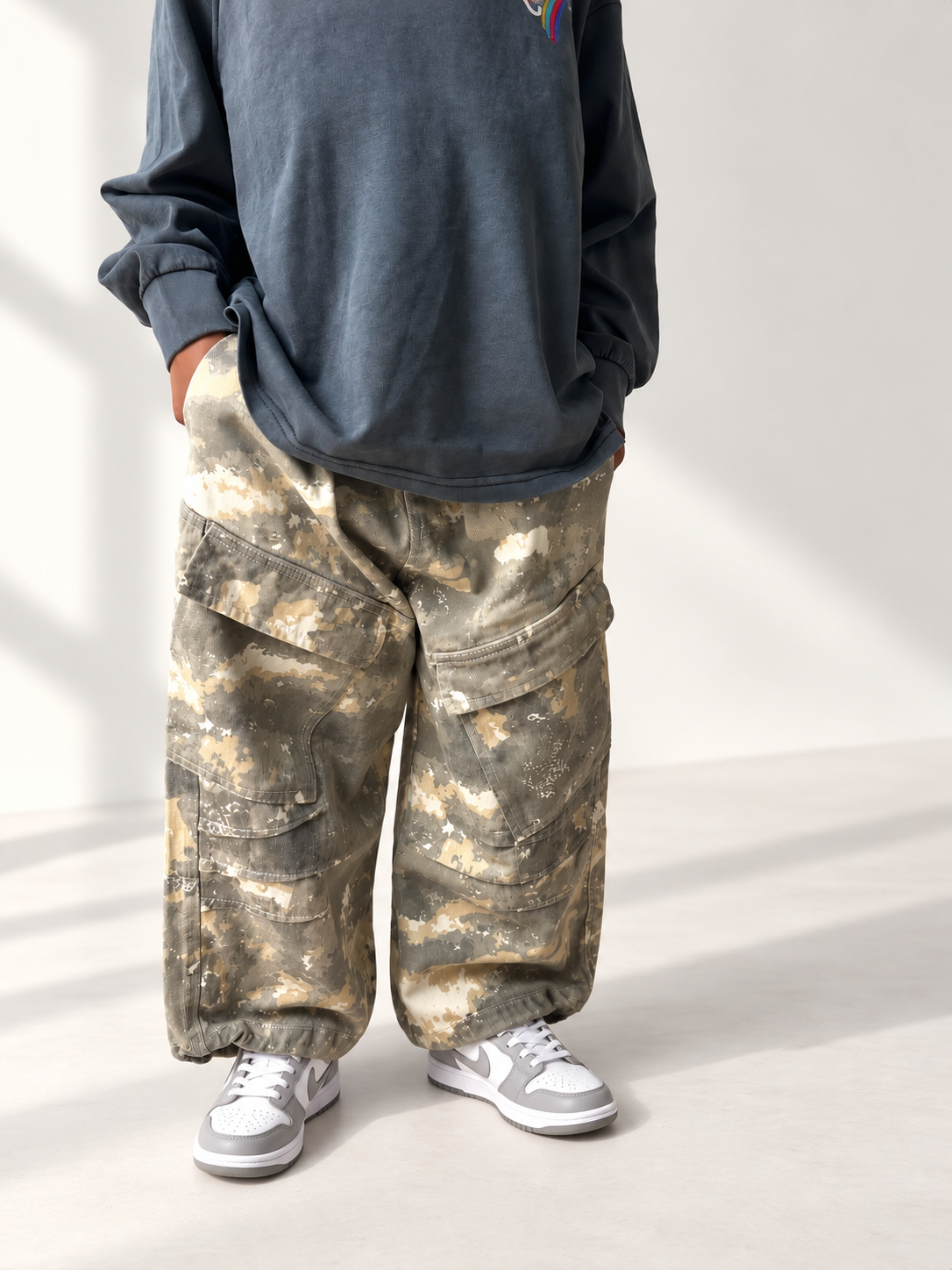 Pantalon à motif