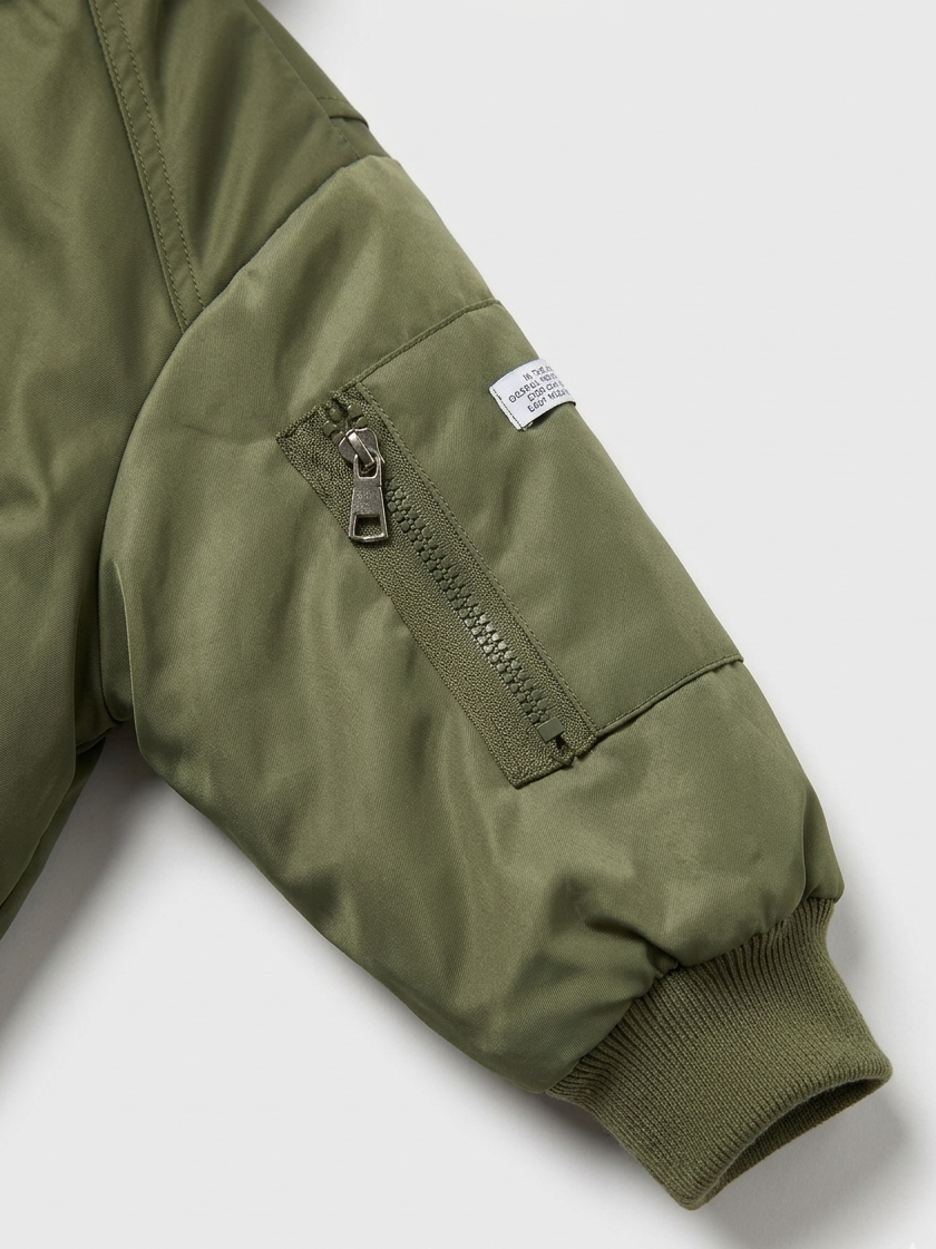 Veste bomber à capuche — Kaki