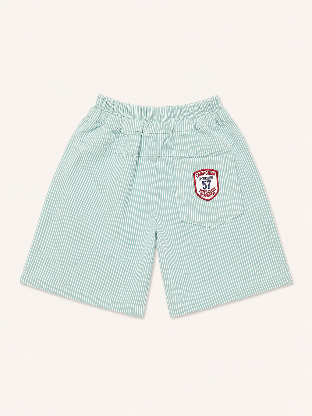 Short à rayures