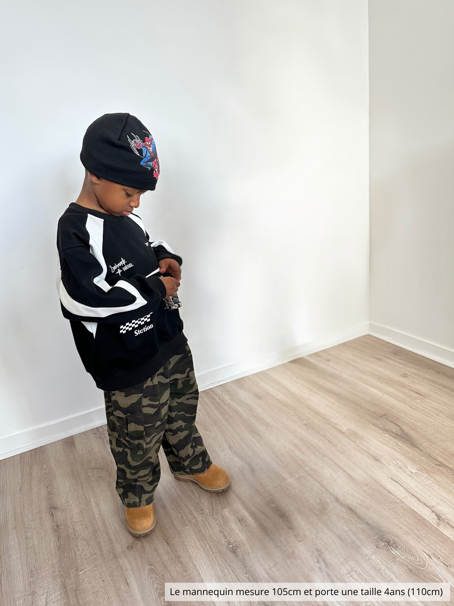 Sweat noir oversize