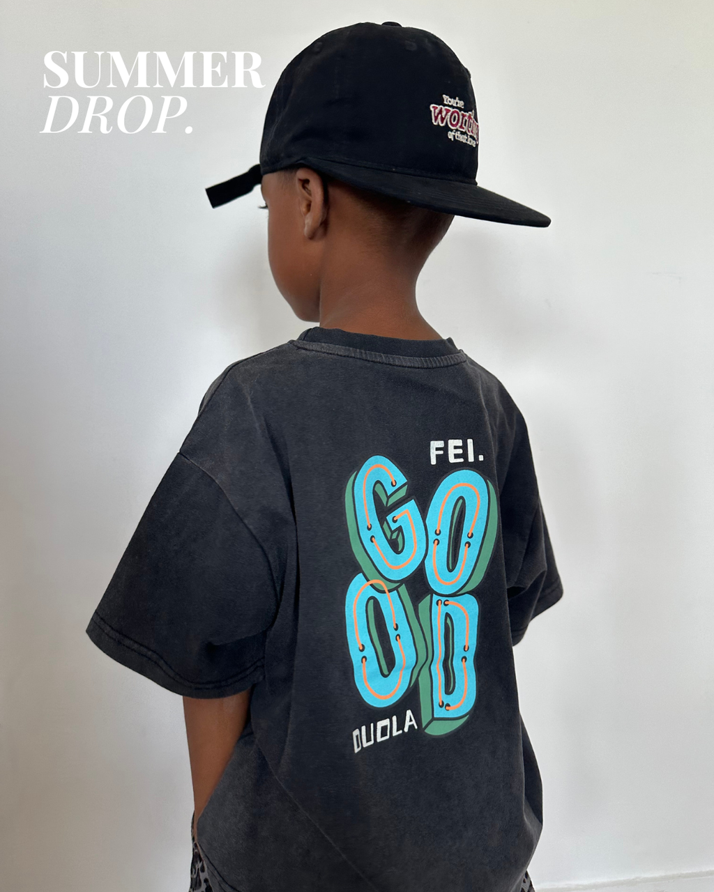 T-shirt imprimé délavé