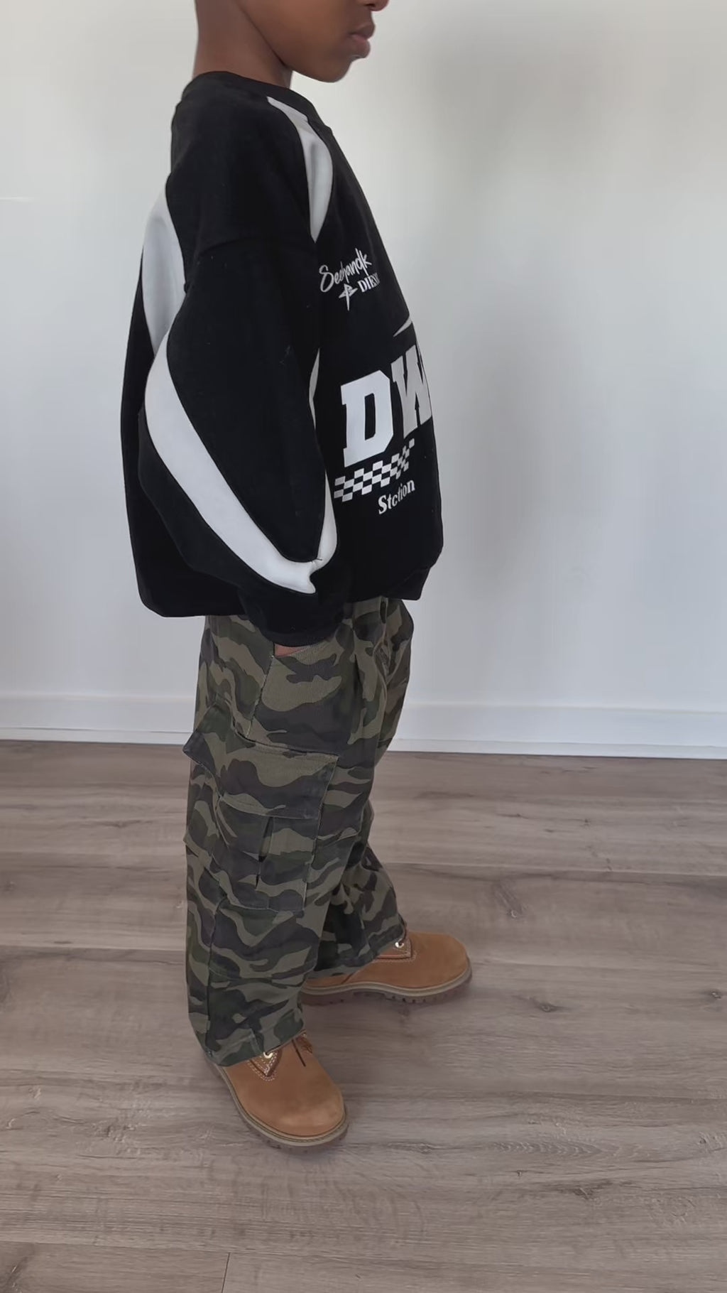 Sweat noir oversize